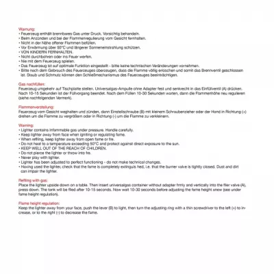 Zapalniczka plastikowa ANATOL - pomarańczowy (9377710)