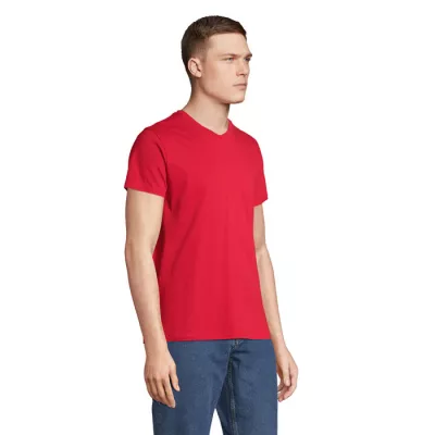 Koszulka unisex z dekoltem w serek Sol's REGENT V - Czerwony (S04765-RD)