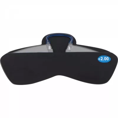 Okulary +2.00 z etui do smartfona CESARE - czarny (5075503)