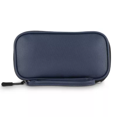 Torba organizacyjna Kyra 210D z powłoką PU z rPET, 20 x 11,5 x 2 cm - ciemnoniebieski (LT95326-N0010)