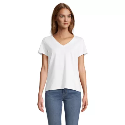Koszulka damska V-neck Sol's REGENT V WOMEN - Bialy (S04766-WH)