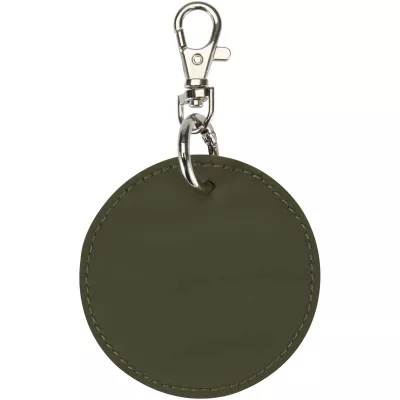 Resi Plus brelok z okrągłą zawieszką z recyklingowanego materiału z certyfikatem GRS  - Leśny zielony (13014064)