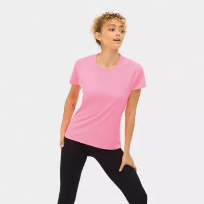 Koszulka sportowa damska 140 g/m² Sol's SPORTY WOMEN - Neonowy Róż 2 (S01159-NP)