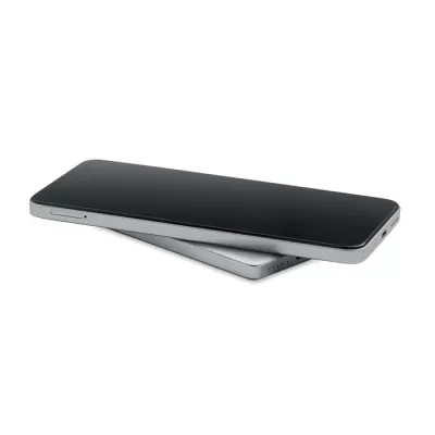 Powerbank magnetyczny 5000 mAh z aluminium CORE - Srebrny Mat (MO3179-16)