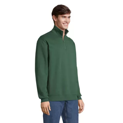 Bluza ze stójką i zamkiem 1/4 Sol's CONRAD - Ciemno-Zielony (S04234-BO)