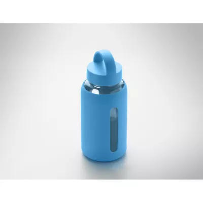 Butelka szklana z pokrowcem 600 ml BORIS - Turkusowy (MO2912-12)