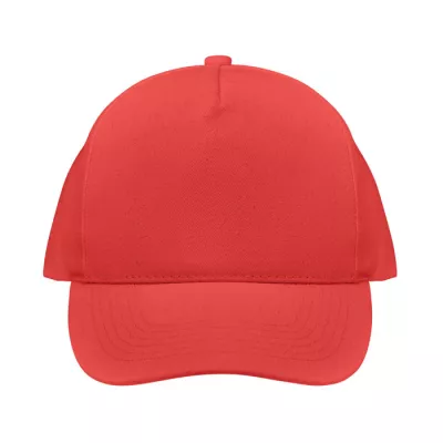 Czapka z daszkiem organiczna 250 g/m² BICCA CAP - Czerwony (MO6432-05)