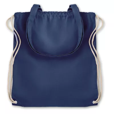 Torba płócienna barwiona ze sznurkiem 220 g/m² MOIRA - Niebieski (MO9041-04)
