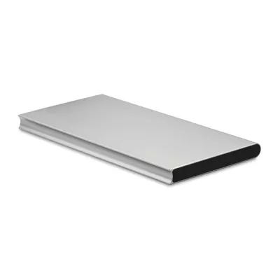 Powerbank solarny z aluminium 8000 mAh SOLAR POWERFLAT - Srebrny Mat (MO9051-16)