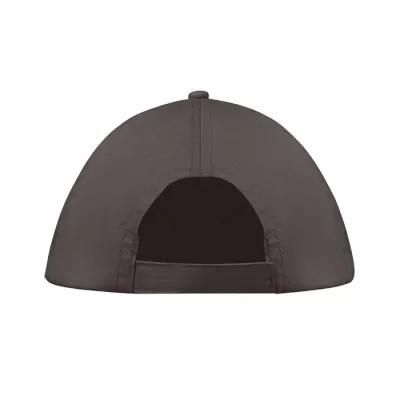 Czapka z daszkiem 5-panelowa z bawełny 160 g/m² BUZZ - Kamienny Szary (MO1447-15)