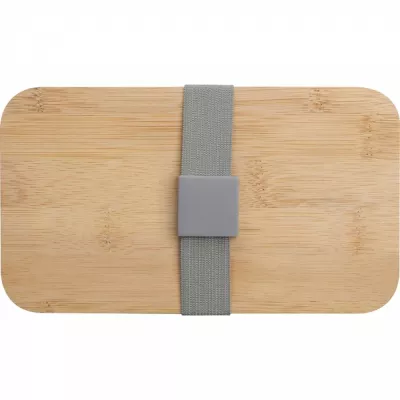 Lunch box ze sztućcami 600 ml SALVATORE - szary (8253107)