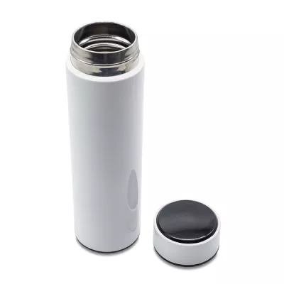 Kubek termiczny z termometrem Falco 420 ml - biały (R08257.06.A)