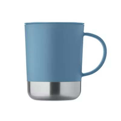 Kubek z PP z przesuwaną pokrywką 300 ml BEAKER - Petrol (MO2772-20)