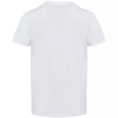 Balfour organiczna koszulka unisex z krótkim rękawem i dekoltem w serek, wykonana z materiału o gramaturze 200 g/m², z certyf - Biały (39665-WHITE)