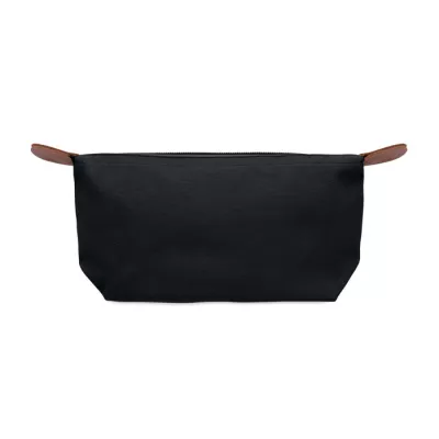 Kosmetyczka z RPET 600D z detalami z PU VANITY - Czarny (MO2961-03)