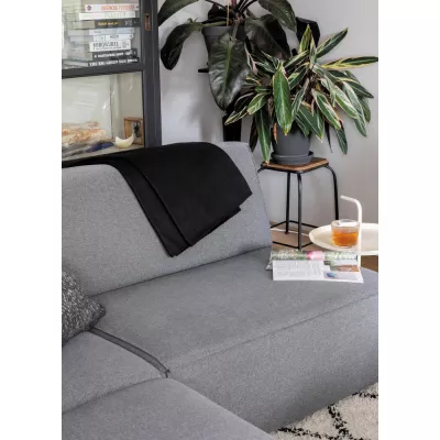 Koc polarowy 120 x 150 cm w pokrowcu - czarny (P459.061)