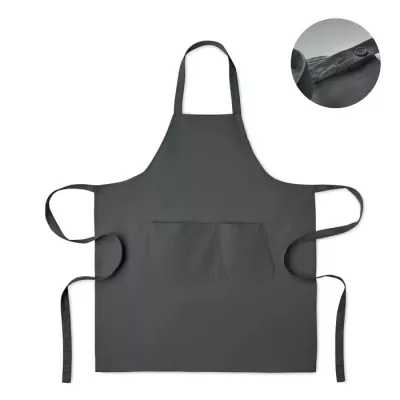 Fartuch z bawełny organicznej 240 g/m² GAMMA - Kamienny Szary (MO2249-15)