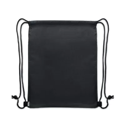 Worek ze sznurkiem z RPET 600D z kieszenią BANGKOK BAG - Ciemnozielony (MO2639-60)