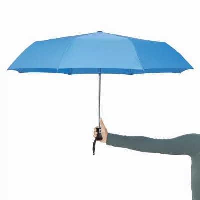 Automatyczny, wiatroodporny, kieszonkowy parasol BORA - błękitny (56-0101281)