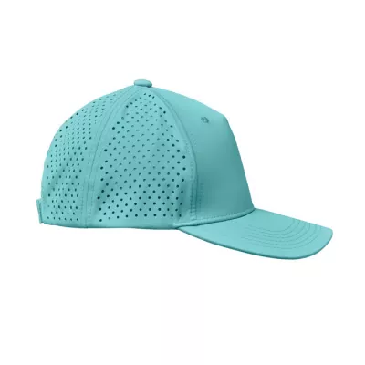 Czapka z daszkiem sportowa 5-panelowa 130 g/m² CAPO - Turkusowy (MO2543-12)