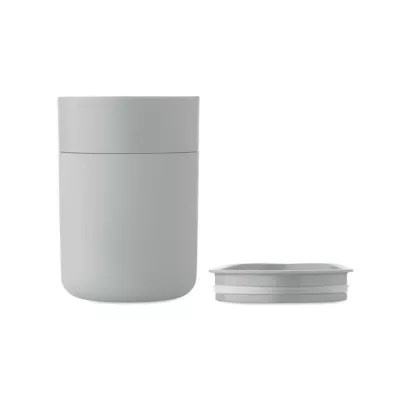 Kubek z PP z silikonową osłoną 330 ml GOBLET - Szary (MO2773-07)