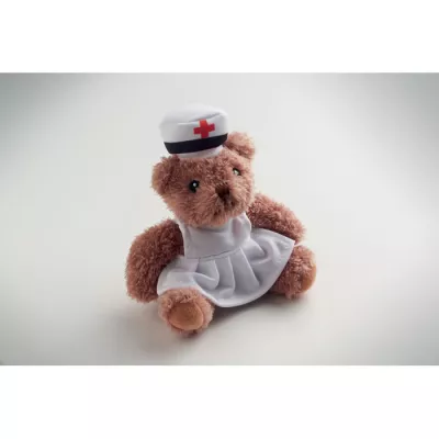 Miś pluszowy w stroju pielęgniarki NURSE - Bialy (MO2839-06)