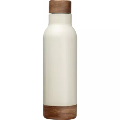 Butelka termiczna ze stalowa z recyklingu COTE D'AZUR MoLu 630 ml - biały (397806)