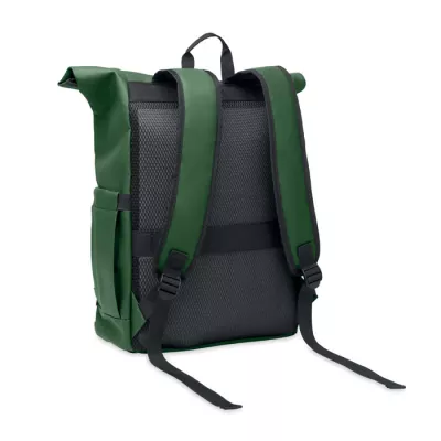 Plecak rolltop na laptop RPET 600D BANGKOK ROLL - Ciemnozielony (MO2643-60)