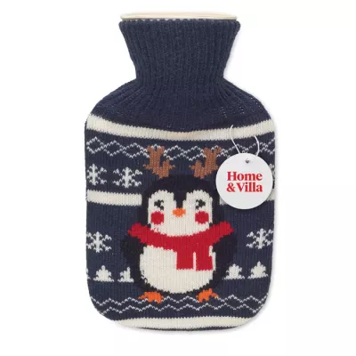 Termofor 250 ml w świątecznym pokrowcu AARHUS - Francuski Granat (CX1543-85)
