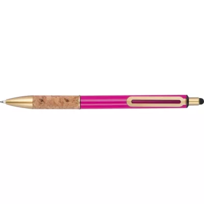 Długopis metalowy touch pen CAPRI - różowy (369011)