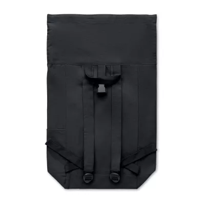 Plecak z bawełny z recyklingu 390 g/m² KAMET - Czarny (MO2552-03)