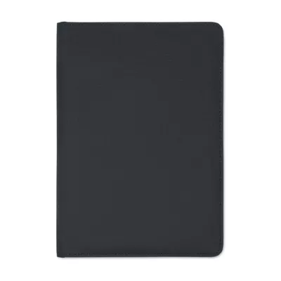 Teczka A5 z RPET 300D z notatnikiem FOLIO - Czarny (MO2569-03)