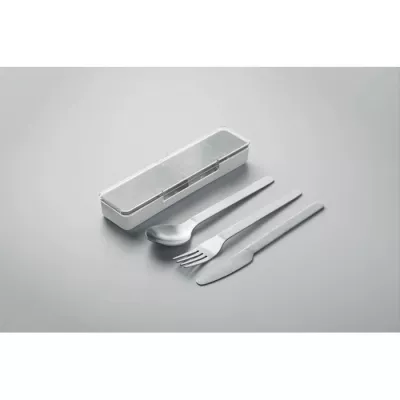 Zestaw sztućców stalowych w etui MESTECK - Bialy (MO2677-06)