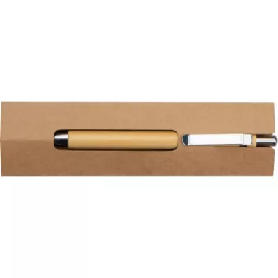 Długopis wieczny bambusowy HELSINGBORG - beżowy (373913)
