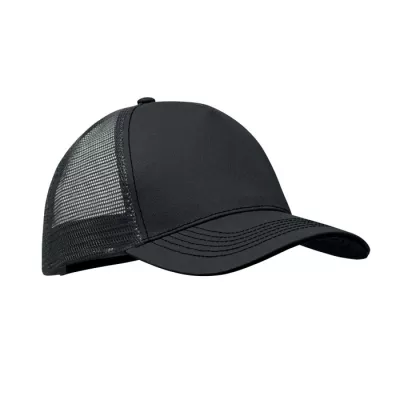 Czapka z daszkiem trucker bawełniana 250 g/m² BLIST - Czarny (MO2986-03)