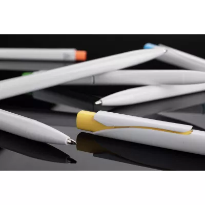 Długopis z tworzywa rABS KLIBO - żółty (19739-12)