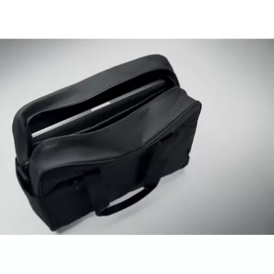 Torba podróżna z RPET z przegrodą na laptop 15" ONBAG - Czarny (MO2373-03)