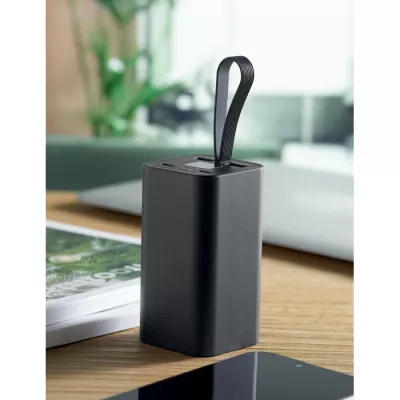 Powerbank aluminiowy 20 000 mAh PD 65W VOIMA - Czarny (MO2943-03)