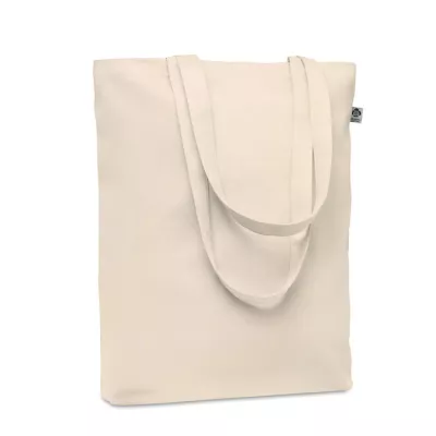 Torba płócienna organiczna z klinem 270 g/m² RASSA+ - Bezowy (MO6712-13)