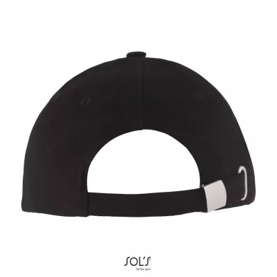 Czapka z daszkiem 5-panelowa 260 g/m² Sol's LONG BEACH - Black/Royal (S00594-JN)
