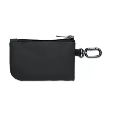 Etui na klucze z PU z karabińczykiem GUARDO - Czarny (MO3161-03)