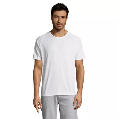 Koszulka sportowa męska raglan 140 g/m² Sol's SPORTY - Bialy (S11939-WH)