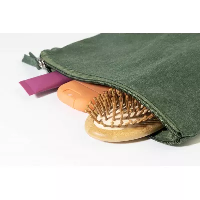 Cospex kosmetyczka z bawełny z recyklingu - zielony (AP800691-07)
