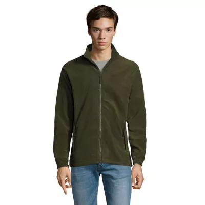 Bluza polarowa męska rozpinana 300 g/m² Sol's NORTH - Army (S55000-AR)