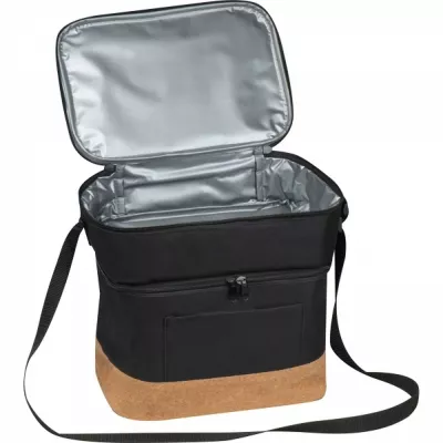 Torba termiczna RPET na 6 puszek 500 ml WOLFGANG - czarny (6261003)