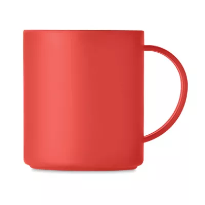 Kubek z PP wielokrotnego użytku 300 ml MONDAY - Czerwony (MO6256-05)