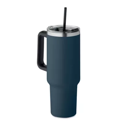 Kubek termiczny stalowy ze słomką 1200 ml SUMA - Francuski Granat (MO2327-85)