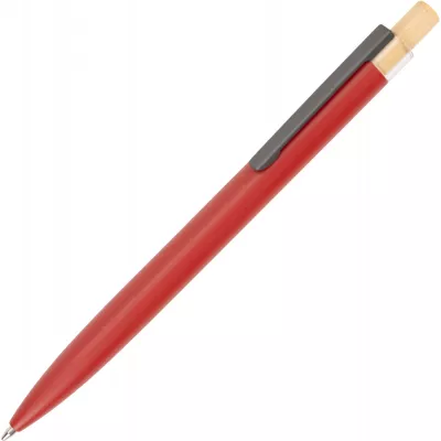 Zestaw piśmienny długopis półżelowy i ołówek automatyczny z aluminium z recyklingu SIEGFRIED - czerwony (1442605)