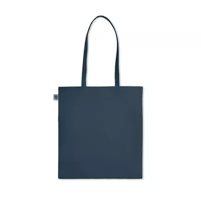 Torba z bawełny organicznej 140 g/m² ZIMDE COLOUR - Francuski Granat (MO6189-85)