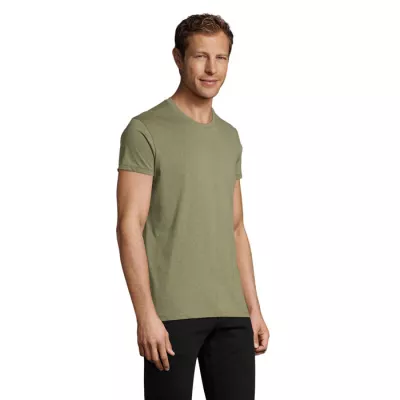 Koszulka męska dopasowana 150 g/m² Sol's REGENT FIT - Melanż Khaki (S00553-HK)